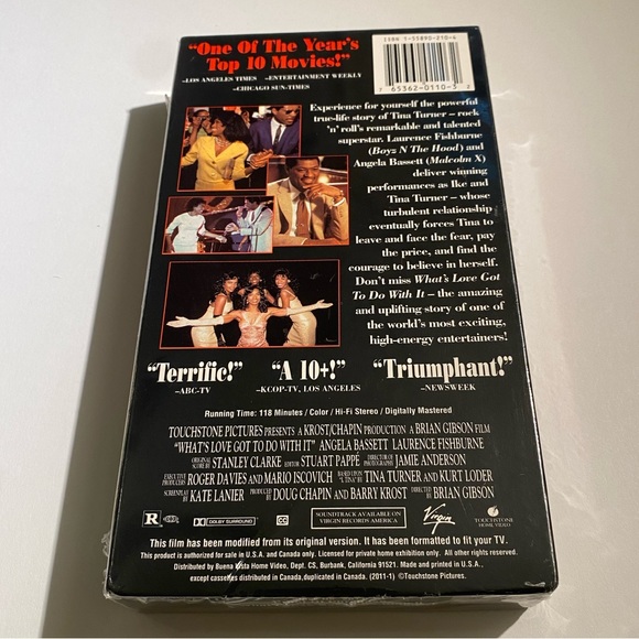 📼 VHS Sealed 1994 Tina Turner Whats Love Got To Do With It? Movie Angela Basset - Picture 2 of 3